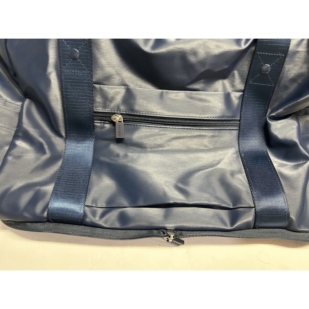 IHKWIP Packable Duffel Bag Navy Blue water repellent trolley sleeve new - Picture 7 of 12